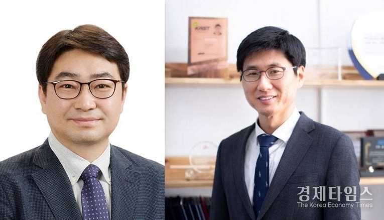 LG에너지솔루션과 포항공대, 성균관대가 공동연구를 통해 리튬이온전지 저온성능·열안전성을 개선하는 전해질 핵심 기술을 개발했다. 왼쪽부터 이기라 포항공대 화학공학과 교수, 박호석 성균관대 화학공학부 교수. /LG에너지솔루션 제공