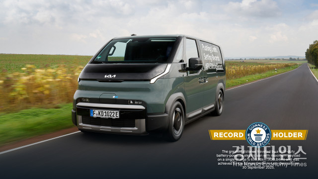 기아 ‘더 기아 PV5’ 카고 기네스 세계 기록 등재 /사진=기아