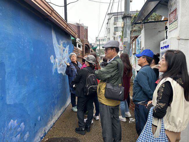 마을탐방 진행 모습