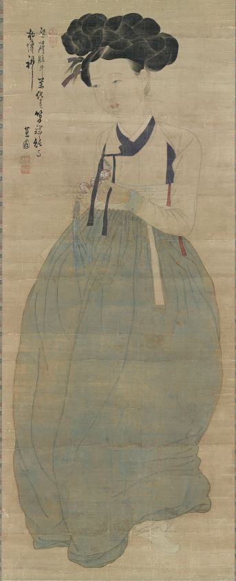 신윤복 필 미인도(申潤福 筆 美人圖)