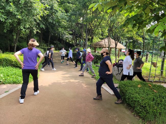 양천구 건강도시학교 걷기동아리 활동 모습
