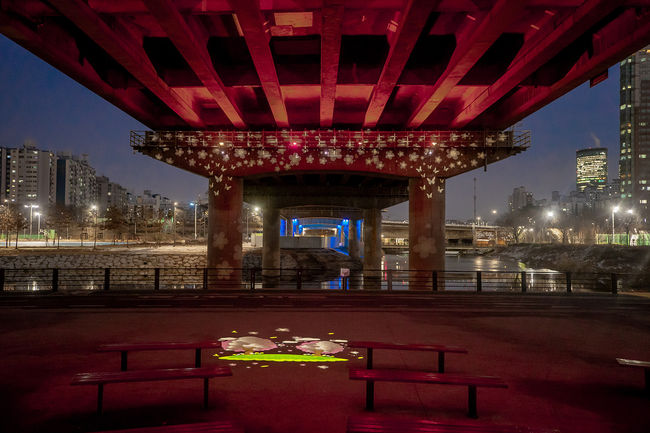 앙천구 안양천 신정교 하부 야관경관 개선 후