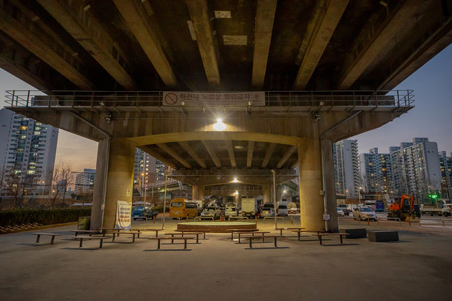 앙천구 안양천 신정교 하부 야관경관 개선 전