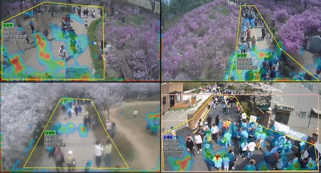군중안전솔루션 운영 화면