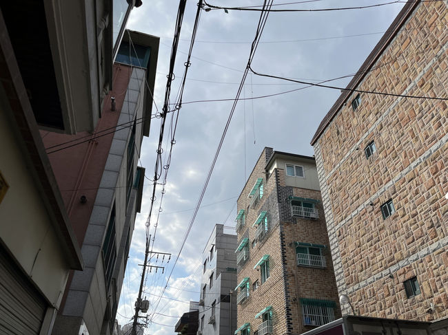 공중케이블 정비 전