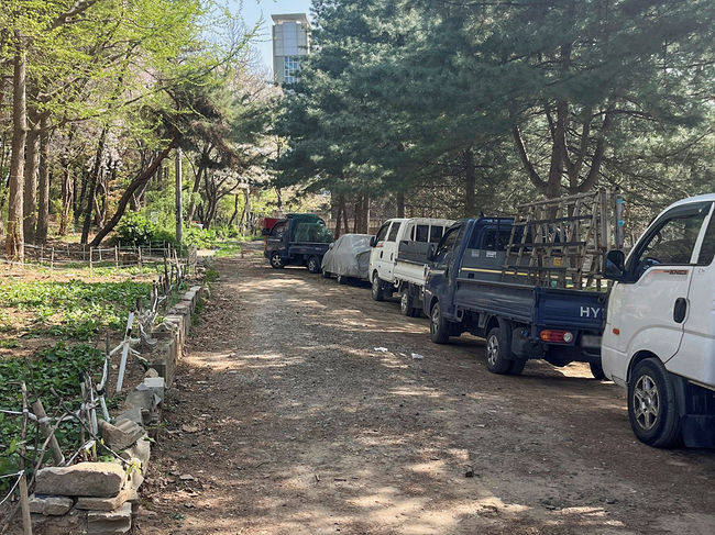 양천구, 수명산 거주자우선주차장 조성 전