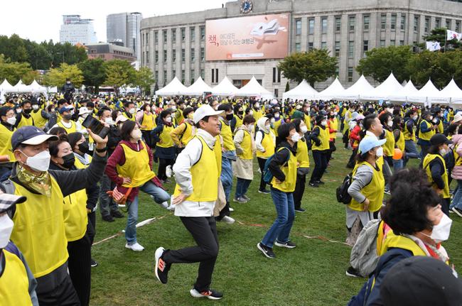 건강한마당 손목닥터 9988 걷기 챌린지 사진 (2022.10.10)