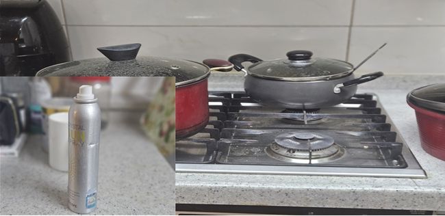 에어로졸식 고압가스용기 폭발 위험성 있어 사용한 후 주의해서 폐기해야