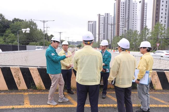 강범석 서구청장, 우기철 지하차도 배수시설 현장 점검 나서