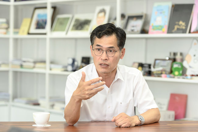 목동선 당위성을 피력하고 있는 이기재 양천구청장