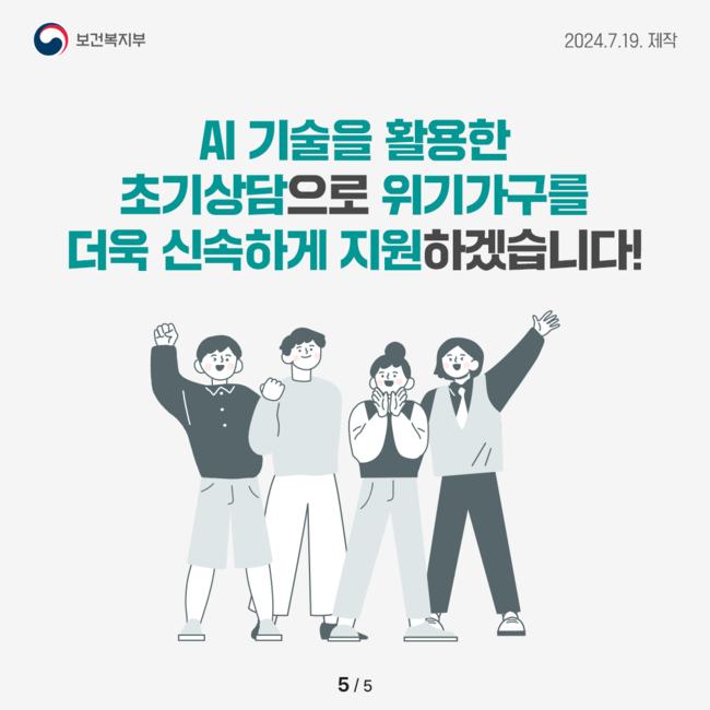 인공지능(AI) 초기상담 안내 카드
