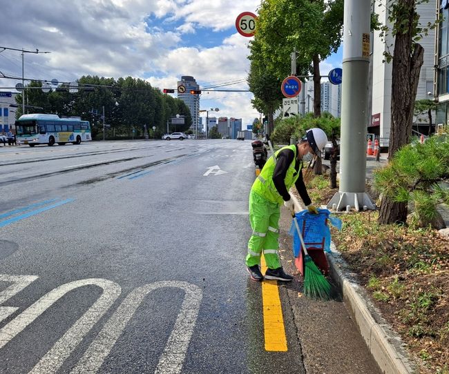주요도로 청소