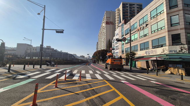 남부순환로95길 도로교통 개선 사업 완료 현장