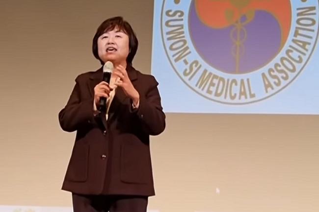 대한의사협회 회장 선거에 출마한 최안나 후보