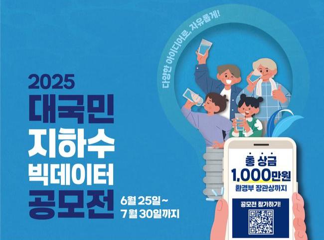 대국민 지하수 빅데이터 공모전 포스터
